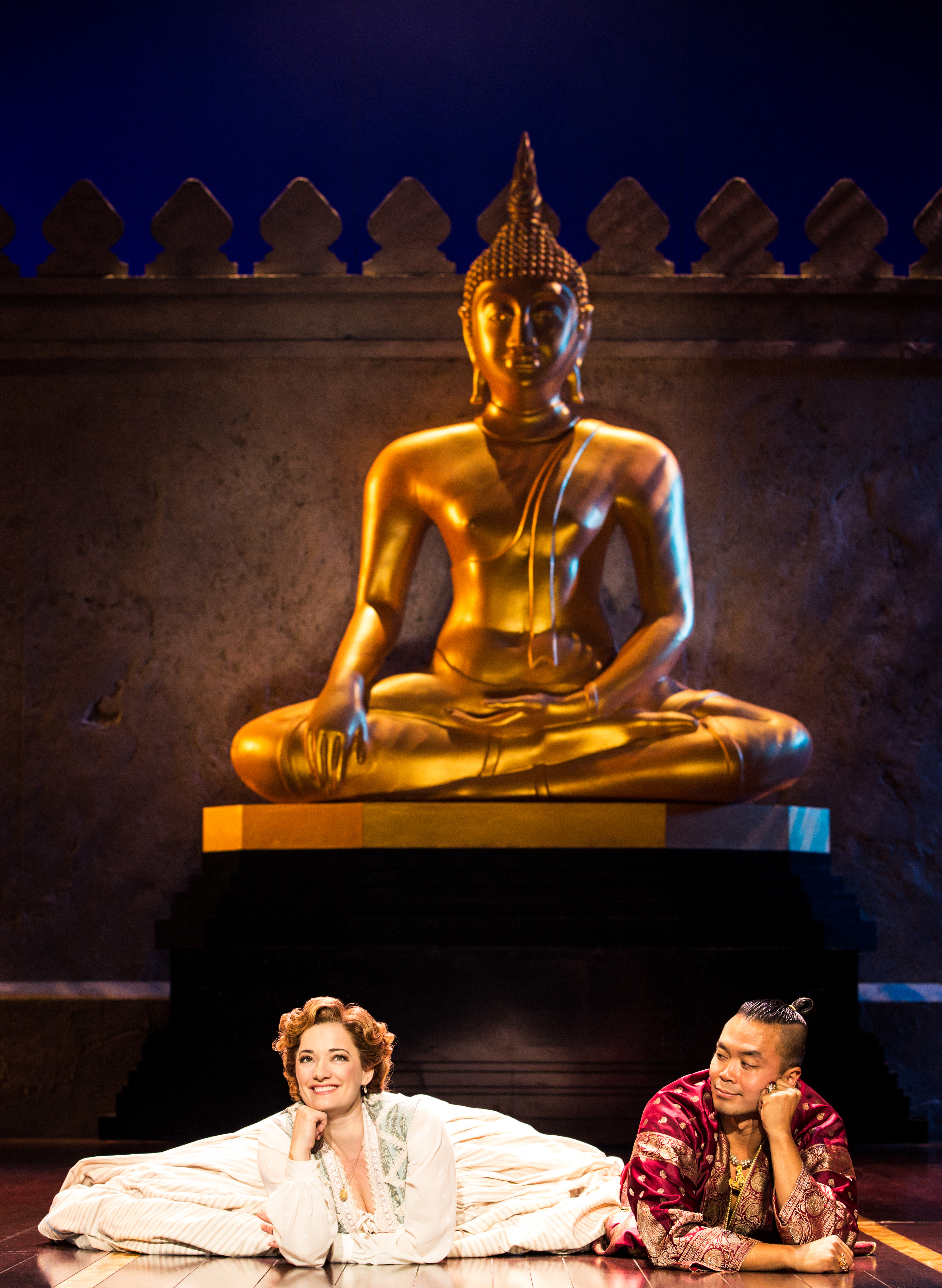 Laura Michelle Kelly and Jose Llana in Rodgers &amp; Hammerstein's The King and I. Photo by Matthew Murphy
