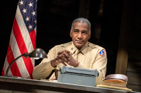 0018r - Norm Lewis as Captain Richard Davenport in the National Tour of A Soldiers Play - photo by Joan Marcus